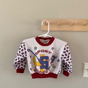 Vintage colorblock hockey sweatshirt